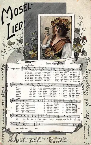 Musik und Lied: Mosel-Lied! gl1910 161.058