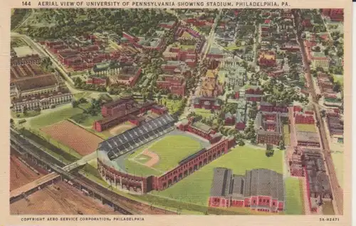Philadelphia PA Aerial View from University and Stadium ngl 223.627