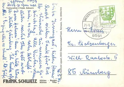 Tüchersfeld bei Pottenstein gl1982 155.446