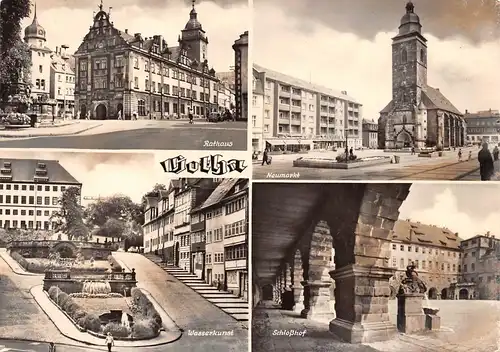 Gotha Rathaus Neumarkt Wasserkunst Schlosshof ngl 155.917