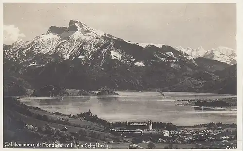 Mondsee mit dem Schafberg , Salzkammergut ngl E0260