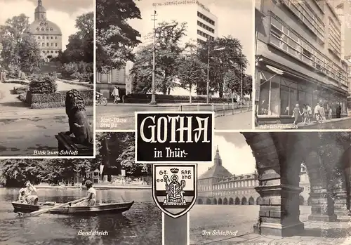 Gotha Straßenpartie Warenhaus Gondelteich Schlosshof ngl 155.918