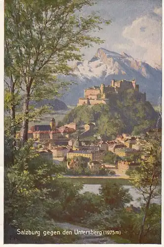 Salzburg, mit Festung und Untersberg ngl E0269