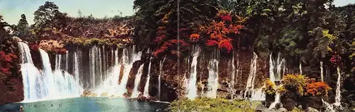 Japan Kamiide - Shiraitowasserfall Panorama Doppel-Klappkarte ngl 160.646