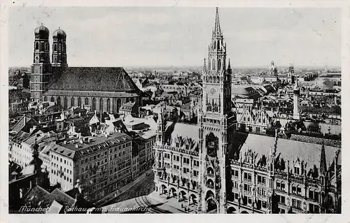 München - Rathaus mit Frauenkirche gl1943 154.872