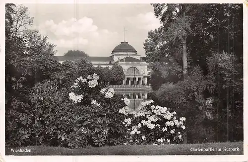 Wiesbaden Gartenpartie im Kurpark gl1936 159.607