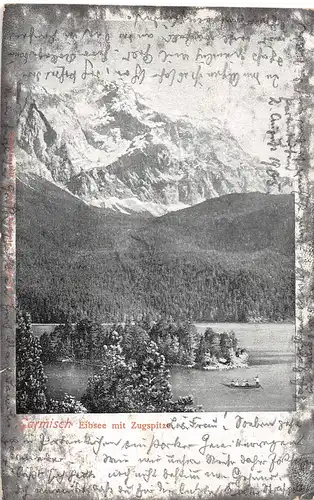 Garmisch Eibsee mit Zugspitze ngl1905 155.707