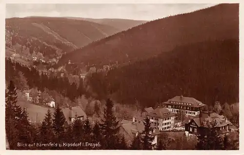 Blick auf Bärenfels und Kipsdorf im Erzgebirge gl1931 156.076