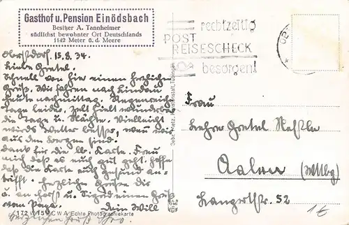 Einödsbach bei Oberstdorf im Allgäu gl1934 154.940
