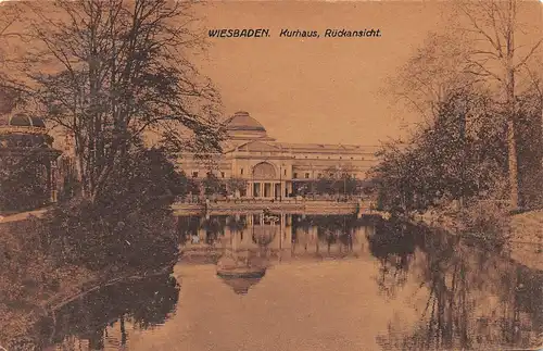 Wiesbaden Kurhaus Rückansicht gl1921 156.452