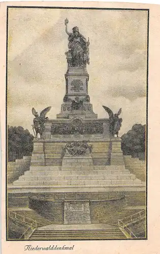 Gruß vom Niederwald-Denkmal ngl 156.142