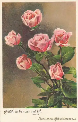 Geburtstag-Wünsche mit Rosen ngl E1181