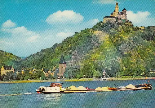 Die Marksburg am Rhein nahe Braubach ngl D9130