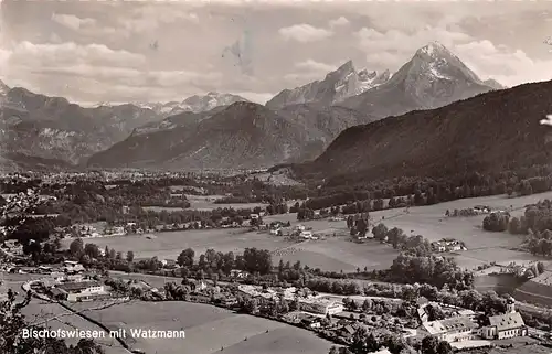 Bischofswiesen mit Watzmann gl1961 154.691