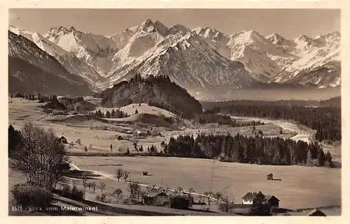 Blick vom Malerwinkel gegen die Allgäuer Berge ngl 155.025