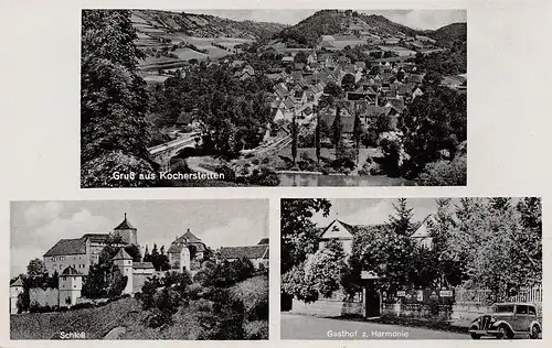 Kocherstetten Schloss Gasthof zur Harmonie Panorama ngl 157.275