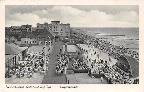 Nordseebad Westerland auf Sylt - Kurpromenade gl1955 155.622