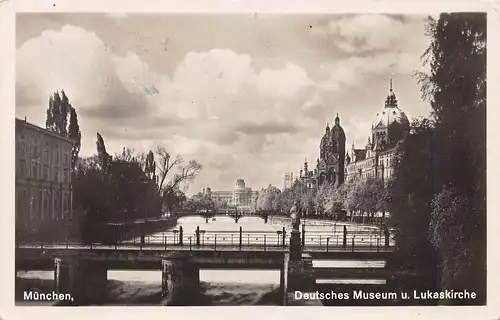 München - Deutsches Museum und Lukaskirche gl1929 154.769