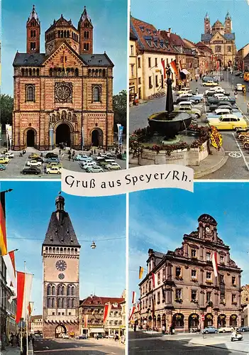 Speyer a.Rh. 4 Ansichten gl1965 156.652