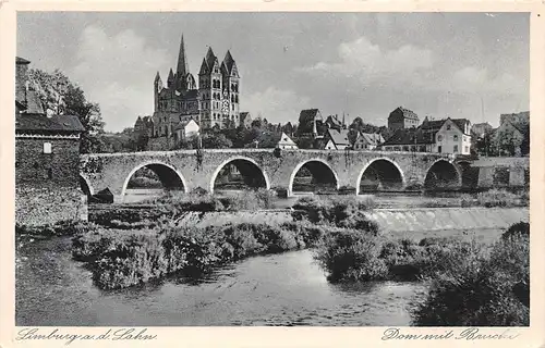 Limburg an der Lahn Dom mit Brücke ngl 156.442