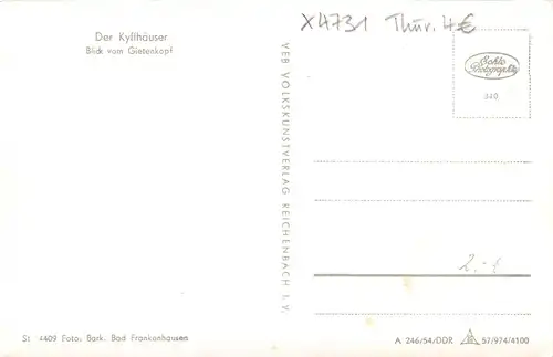 Der Kyffhäuser Blick vom Gietenkopf ngl 156.475