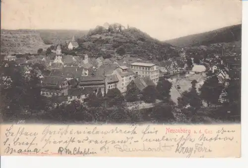 Neuenbürg - Panorama gl1905 225.425