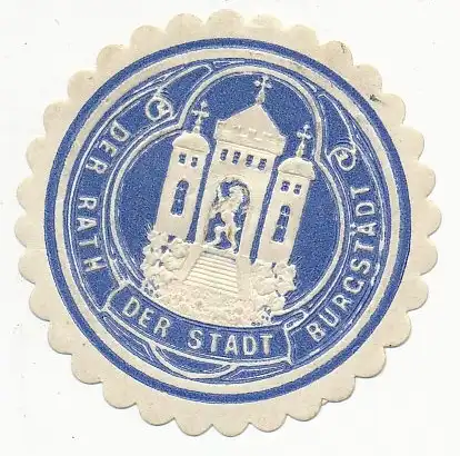 Sondermarke (Keine AK!) Der Rat der Stadt Burgstädt 156.605