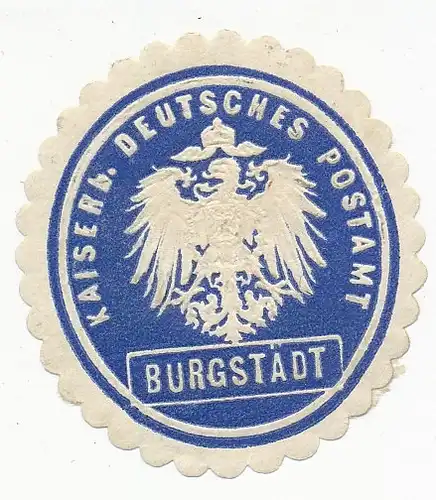 Sondermarke (Keine AK!) Kaiserl. Deutsches Postamt Burgstädt 156.615