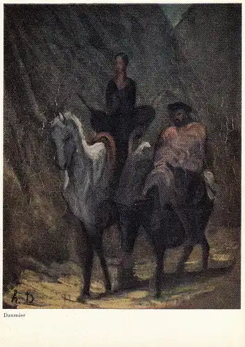 HONORÈ DAUMIER Don Quijote und Sancho Pansa ngl D9672