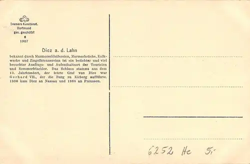 Diez a.d. Lahn Brücke und Schloss ngl 162.088