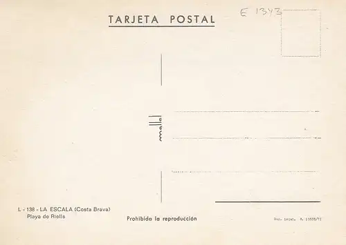 Costa Brava, La Escala, Playa de Riells ngl E1343