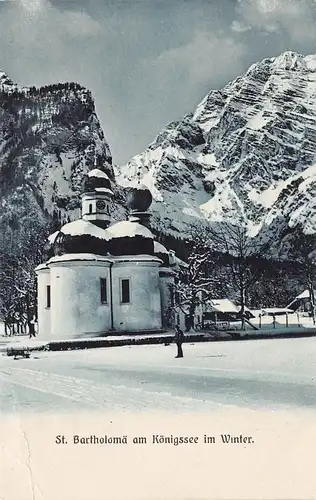 St. Bartholomä am Königsee im Winter gl1916 155.235