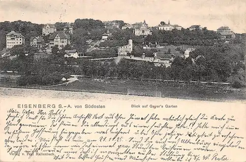 Eisenberg von Südosten - Blick auf Geyer's Garten gl1925 159.241