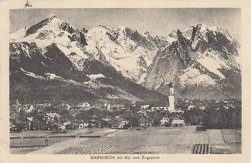 Garmisch mit Alp und Zugspitze gl1915 D9397