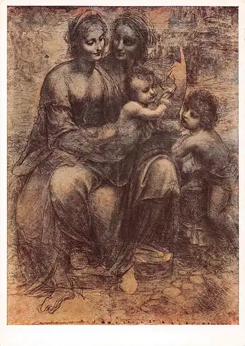 LEONARDO DA VINCI Maria mit Kind und hl. Anna ngl 156.699