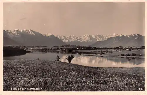 Murnau am Staffelsee Blick gegen Wetterstein gl1936 155.046