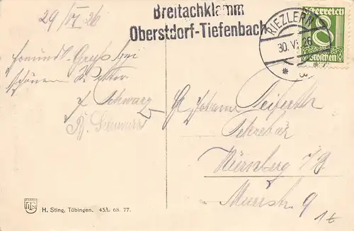 Breitachklamm bei Oberstdorf-Tiefenbach gl1926 155.060