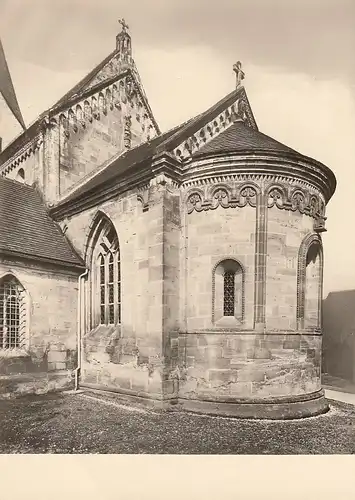 Faurndau Kirche, Apsis mit Chor und Ostgiebel ngl E0658