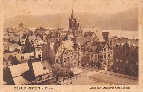 Oberlahnstein am Rhein - Blick vom Stadtturm ngl 156.534