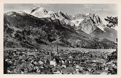 Partenkirchen mit Alp- u. Zugspitze ngl 155.454