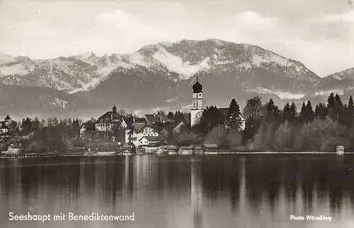 Seeshaupt am Starnberger See mit Benediktenwand ngl D9764