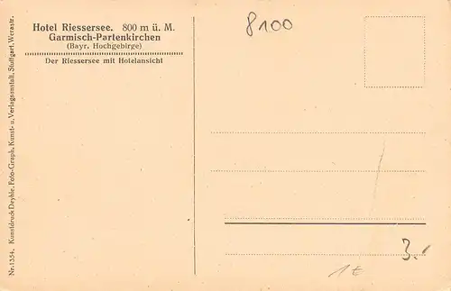 Garmisch-Partenkirchen - Der Riessersee mit Hotelansicht ngl 154.751