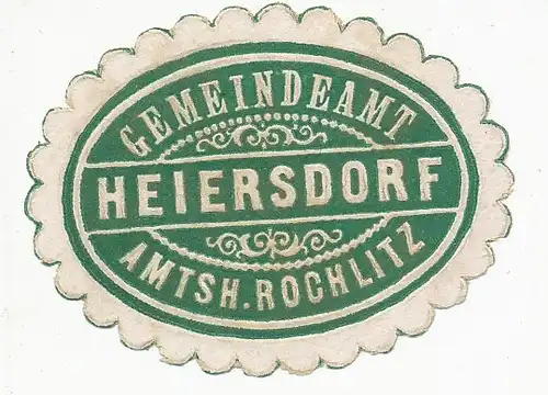 Sondermarke (Keine AK!) Gemeindeamt Heiersdorf Amtsh. Rochlitz 1926 156.621