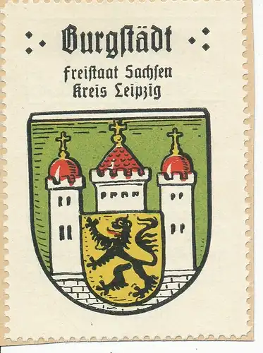 Sondermarke (Keine AK!) Burgstädt Freistaat Sachsen Kreis Leipzig 156.602