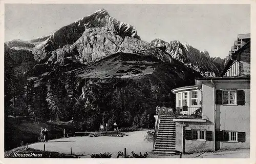 Kreuzeckhaus gegen Alpspitze gl1939 154.787