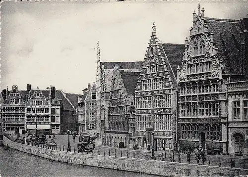 Gand/Gent, Quai-aux-Herbes/Graslei ngl D9844