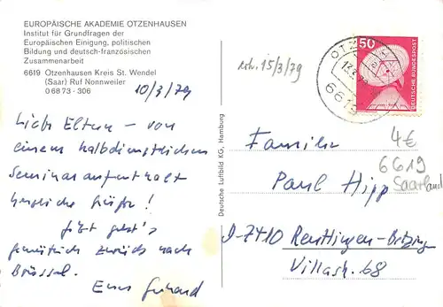 Otzenhausen Europäische Akademie Luftaufnahme gl1979 156.737