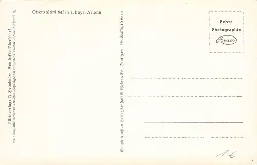 Oberstdorf im bayr. Allgäu Flugzeugaufnahme ngl 155.172