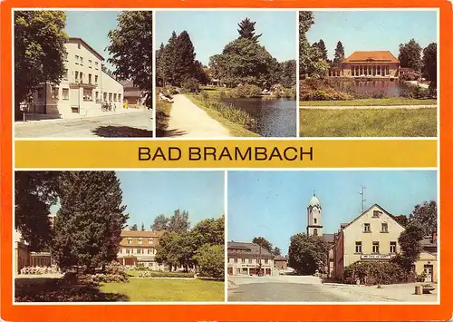 Bad Brambach Teilansichten Mehrbildkarte gl1987 158.772