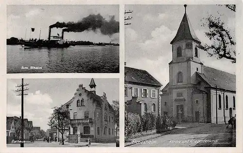 Elchesheim Am Rhein Rathaus Kirche Denkmal ngl 157.539